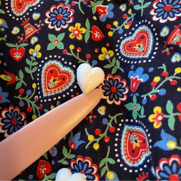 🎈SOLD❤️‍🩹Vintage Dress Maggi Stover 1950's Cute Vintage Dress Folk Art Pattern - Picture 16 of 16